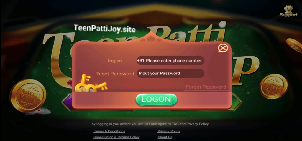 How to Login Teen Patti Joy